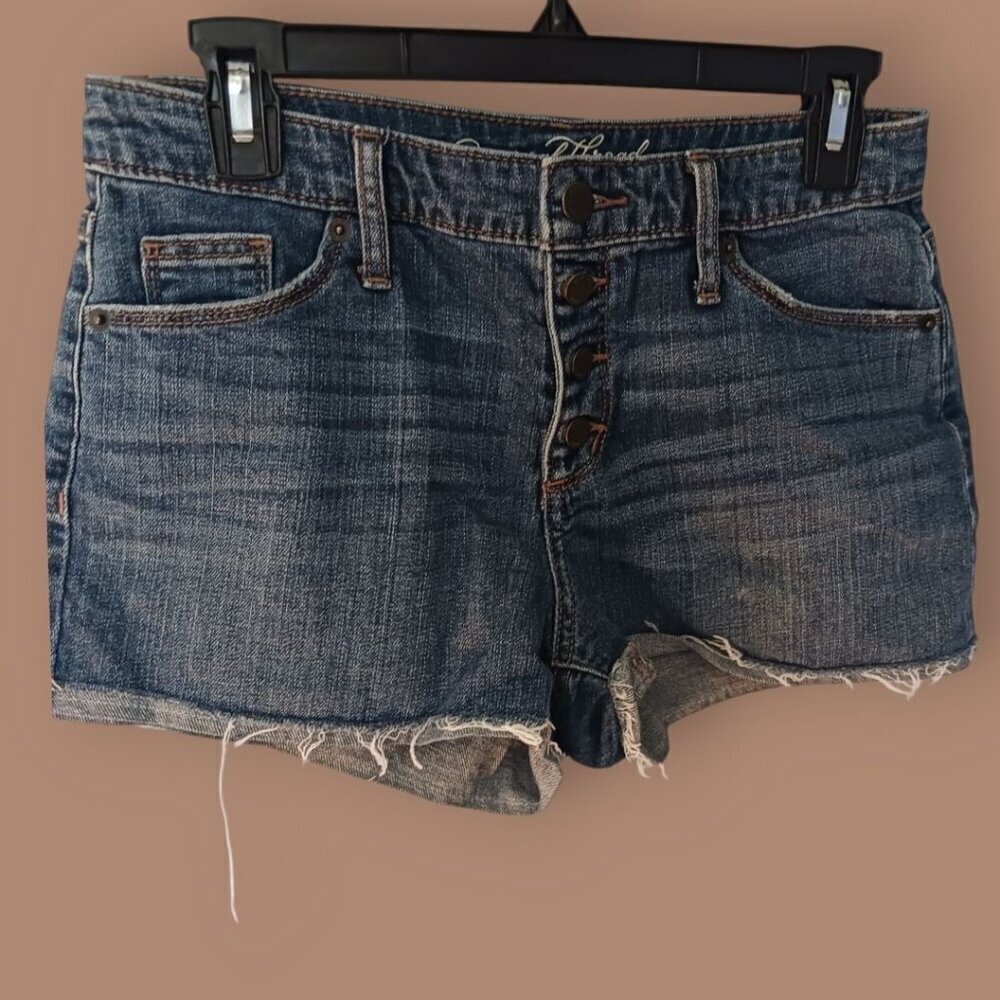 Universal Thread Distressed Denim Shorts Womens 2/26R Casual Style